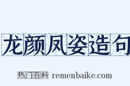 龙颜凤姿造句是什么意思的图片